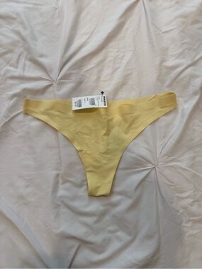 Full Tilt Yellow Micro Laser-Cut Thong
